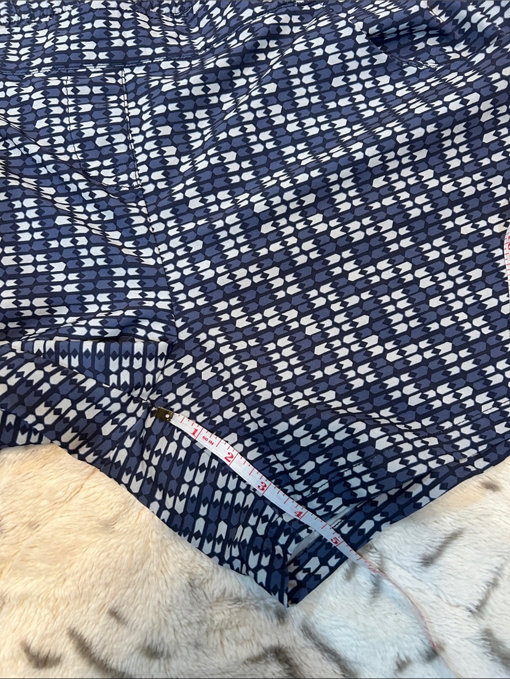 Toad&Co Navy Patterned Pull-On Bermuda Shorts - Picture 4 of 5